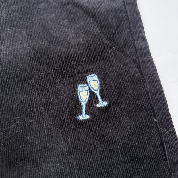 Vineyard Vines Corduroy Pants Mens Size 35 x 30 Black Slim Fit Breaker Champagne - Picture 3 of 8